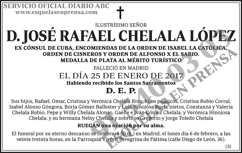 José Rafael Chelala López
